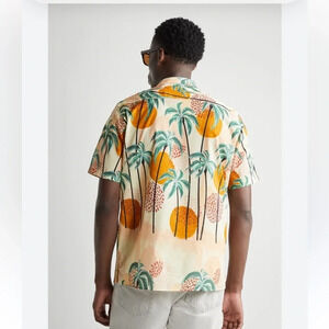 Zara men’s palm tree sunset shirt